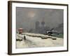 Notre Dame in the Snow, 1904-Siebe Johannes Ten Kate-Framed Giclee Print