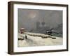 Notre Dame in the Snow, 1904-Siebe Johannes Ten Kate-Framed Giclee Print