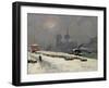 Notre Dame in the Snow, 1904-Siebe Johannes Ten Kate-Framed Giclee Print