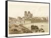 Notre-Dame L'Eveche Et Le Cloitre, 1830-null-Framed Stretched Canvas