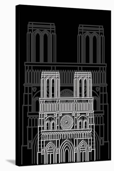 Notre Dame Night-Cristian Mielu-Stretched Canvas