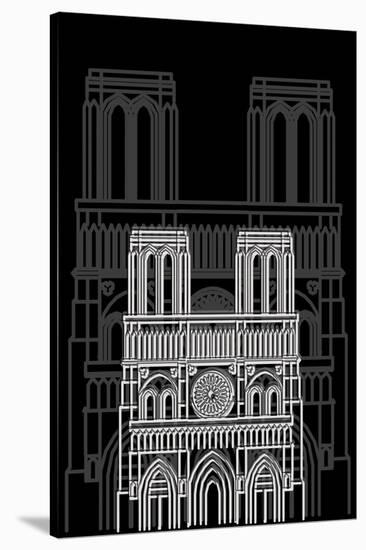 Notre Dame Night-Cristian Mielu-Stretched Canvas