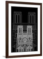 Notre Dame Night-Cristian Mielu-Framed Art Print