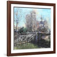 Notre Dame on the Seine-Mark Lague-Framed Art Print