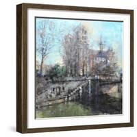 Notre Dame on the Seine-Mark Lague-Framed Art Print