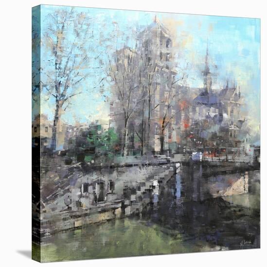 Notre Dame on the Seine-Mark Lague-Stretched Canvas