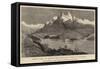 Notre Dame, or Double Peak Mountain, Straits of Magellan-null-Framed Stretched Canvas