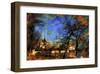 Notre-Dame over La Seine, Paris, France-Nicolas Hugo-Framed Giclee Print