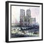 Notre-Dame, Paris, 1900-01-Maximilien Luce-Framed Giclee Print