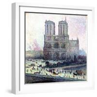 Notre-Dame, Paris, 1900-01-Maximilien Luce-Framed Giclee Print