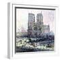 Notre-Dame, Paris, 1900-01-Maximilien Luce-Framed Giclee Print