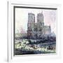 Notre-Dame, Paris, 1900-01-Maximilien Luce-Framed Giclee Print