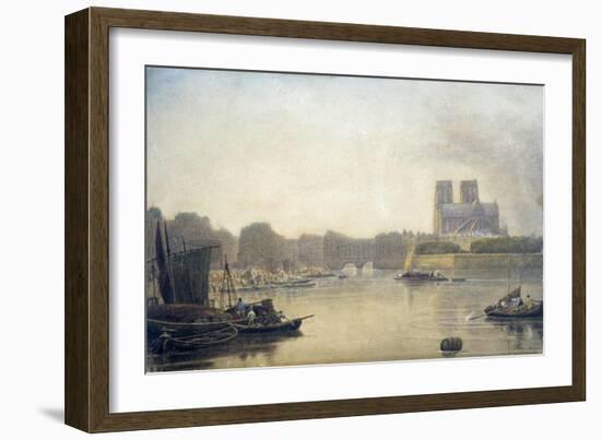 Notre Dame, Paris, 19th Century-Frederick Nash-Framed Giclee Print