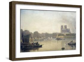 Notre Dame, Paris, 19th Century-Frederick Nash-Framed Giclee Print