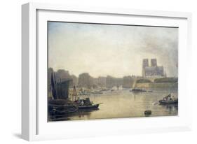 Notre Dame, Paris, 19th Century-Frederick Nash-Framed Giclee Print