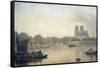 Notre Dame, Paris, 19th Century-Frederick Nash-Framed Stretched Canvas