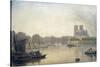 Notre Dame, Paris, 19th Century-Frederick Nash-Stretched Canvas