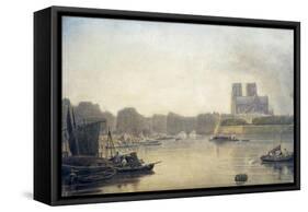 Notre Dame, Paris, 19th Century-Frederick Nash-Framed Stretched Canvas