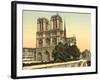 Notre Dame, Paris, France, c.1890-1900-null-Framed Photographic Print