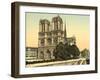 Notre Dame, Paris, France, c.1890-1900-null-Framed Photographic Print