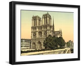 Notre Dame, Paris, France, c.1890-1900-null-Framed Photographic Print