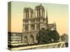 Notre Dame, Paris, France, c.1890-1900-null-Stretched Canvas