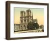 Notre Dame, Paris, France, c.1890-1900-null-Framed Photographic Print