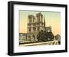 Notre Dame, Paris, France, c.1890-1900-null-Framed Photographic Print