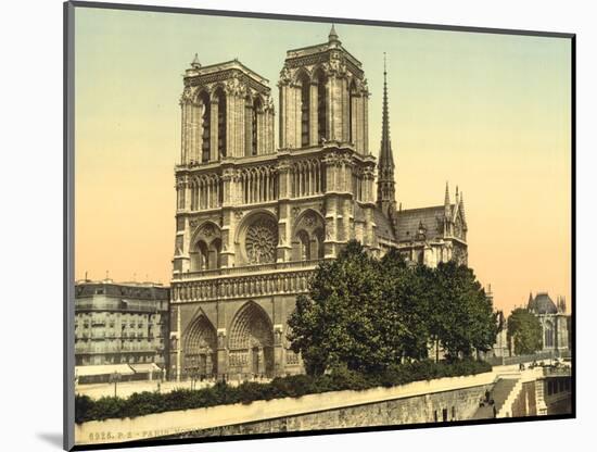 Notre Dame, Paris, France, c.1890-1900-null-Mounted Photographic Print