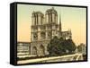Notre Dame, Paris, France, c.1890-1900-null-Framed Stretched Canvas