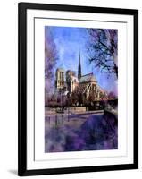 Notre-Dame, Paris, France-Nicolas Hugo-Framed Giclee Print