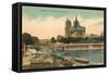 Notre Dame, Paris, France-null-Framed Stretched Canvas