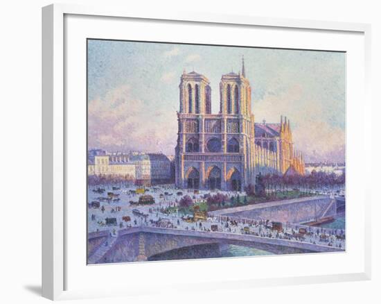 Notre Dame, Paris, View from the Quai Saint-Michel, 1901-04-null-Framed Giclee Print