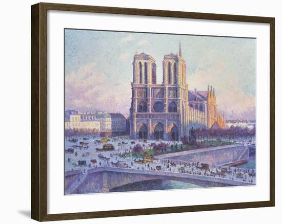 Notre Dame, Paris, View from the Quai Saint-Michel, 1901-04-null-Framed Giclee Print