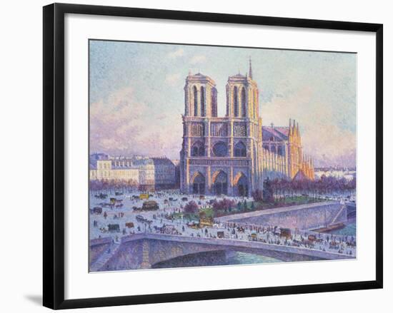 Notre Dame, Paris, View from the Quai Saint-Michel, 1901-04-null-Framed Giclee Print