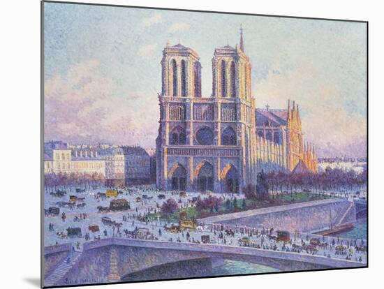 Notre Dame, Paris, View from the Quai Saint-Michel, 1901-04-null-Mounted Giclee Print