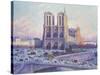 Notre Dame, Paris, View from the Quai Saint-Michel, 1901-04-null-Stretched Canvas