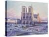 Notre Dame, Paris, View from the Quai Saint-Michel, 1901-04-null-Stretched Canvas