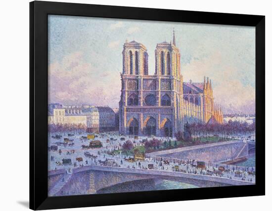 Notre Dame, Paris, View from the Quai Saint-Michel, 1901-04-null-Framed Giclee Print