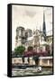 Notre Dame Paris-Philippe Hugonnard-Framed Stretched Canvas