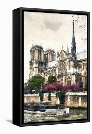 Notre Dame Paris-Philippe Hugonnard-Framed Stretched Canvas
