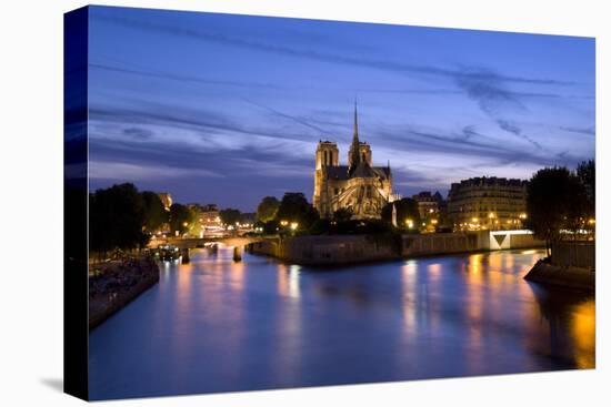 Notre Dame Paris-Charles Bowman-Stretched Canvas