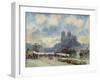 Notre Dame, Paris-Albert Lebourg-Framed Giclee Print