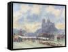 Notre Dame, Paris-Albert-Charles Lebourg-Framed Stretched Canvas