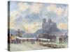 Notre Dame, Paris-Albert-Charles Lebourg-Stretched Canvas