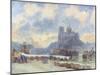 Notre Dame, Paris-Albert-Charles Lebourg-Mounted Giclee Print