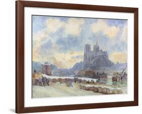 Notre Dame, Paris-Albert-Charles Lebourg-Framed Giclee Print