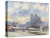 Notre Dame, Paris-Albert-Charles Lebourg-Stretched Canvas