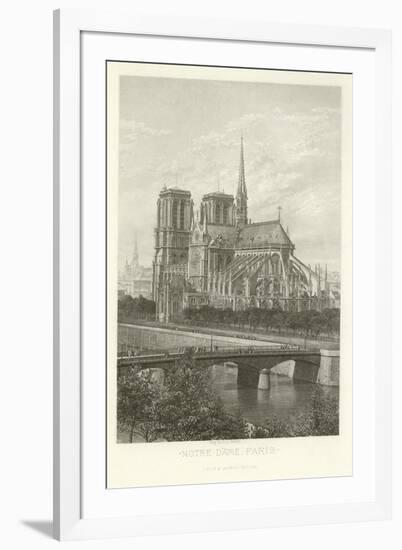 Notre-Dame, Paris-Alphonse Marie de Neuville-Framed Giclee Print