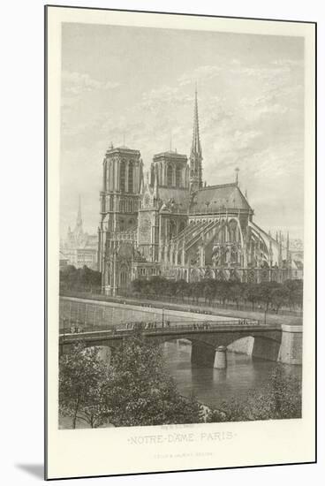 Notre-Dame, Paris-Alphonse Marie de Neuville-Mounted Giclee Print